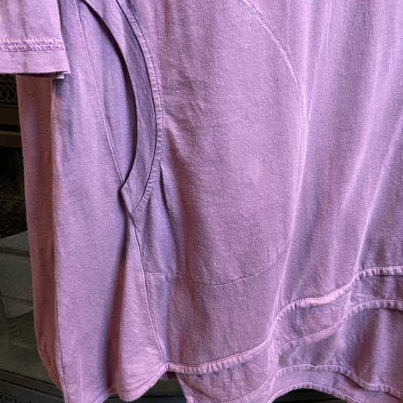 100% Cotton Purple Long Sleeve Asymmetrical Shirt Dress, Size M - Picture 4 of 6